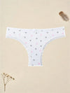 Bow Heart Print Thong 6-Pack
