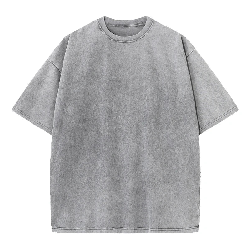 Vintage Acid Wash Cotton T-Shirt