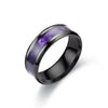 Rotating Heart Zircon Couple Ring Set