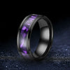 Rotating Heart Zircon Couple Ring Set