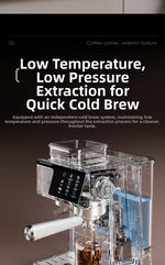 Compact Hot And Cold Espresso Machine