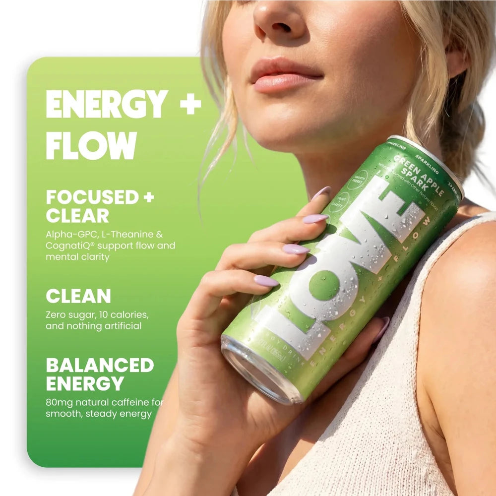 Green Apple Sparkling Energy Drink