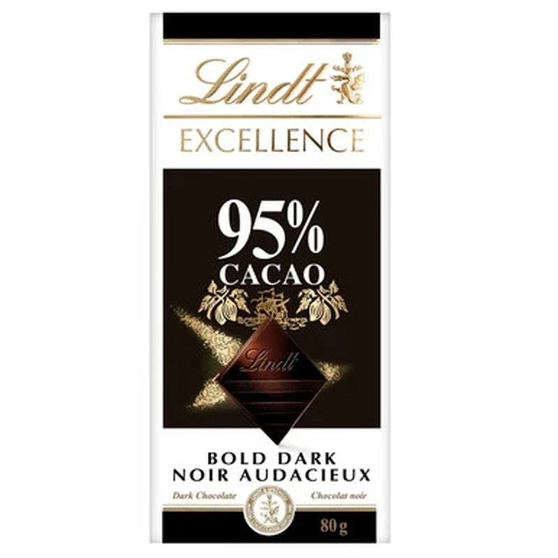 Lindt Excellence 95% Cacao Dark Chocolate Bar