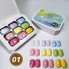 9-Color Gradient Nail Gel Palette