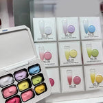 9-Color Gradient Nail Gel Palette