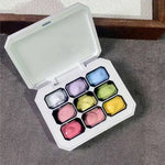 9-Color Gradient Nail Gel Palette